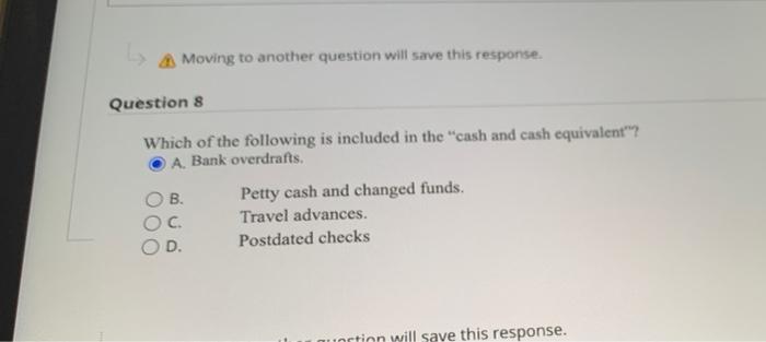 it correct? Moving to another question will save this response. Question 8