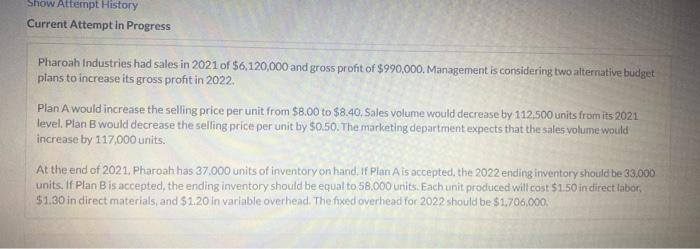 i just need assitance with filling this table for this problem Show