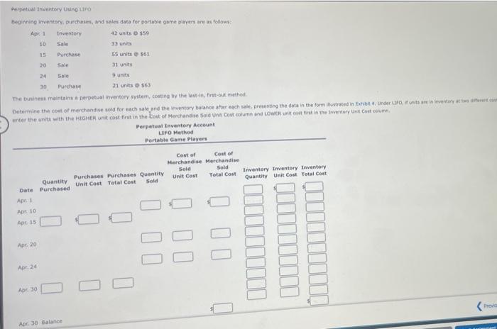 can you solve perpetual inventory using lifo Perpetual Inventory Using LIFO beginning