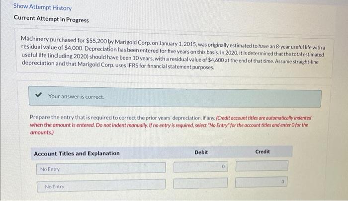 I have a doubt in the last entry amount Show Attempt History