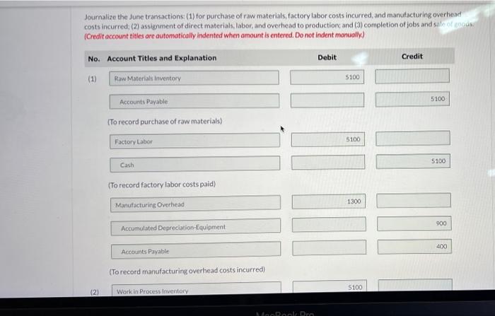 lumber. depending upon customer preference. On June 1, 2020, the general ledger