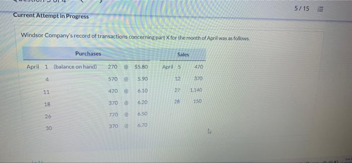 can someone please help me with this. 5/15 E Current Attempt in