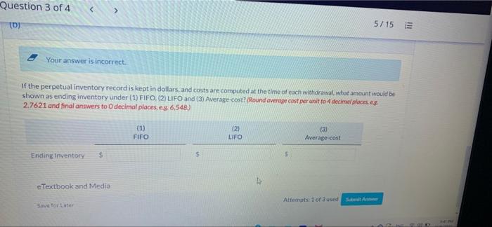 Progress Windsor Company's record of transactions concerning part X for the month