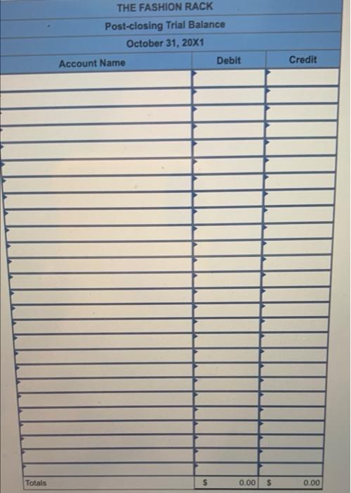 by Teresa Lolay, who started the business on April 1, 20X1. This