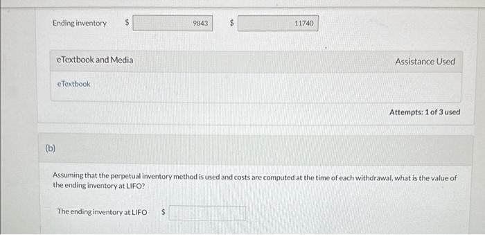 Inventory information for Part 311 of Wildhorse Corp. discloses the following information