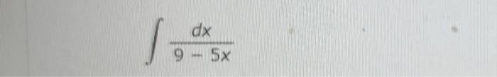for the constant of integration.) x6sec2(1/x5)dx,u=1/x5 95xdx