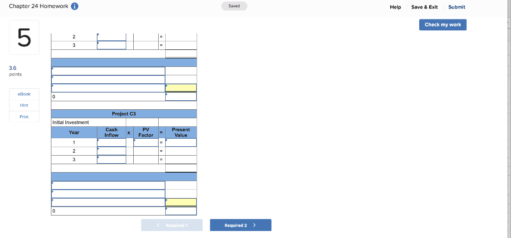 and internal rate of return LO P3, P4 3.6 points Phoenix Company