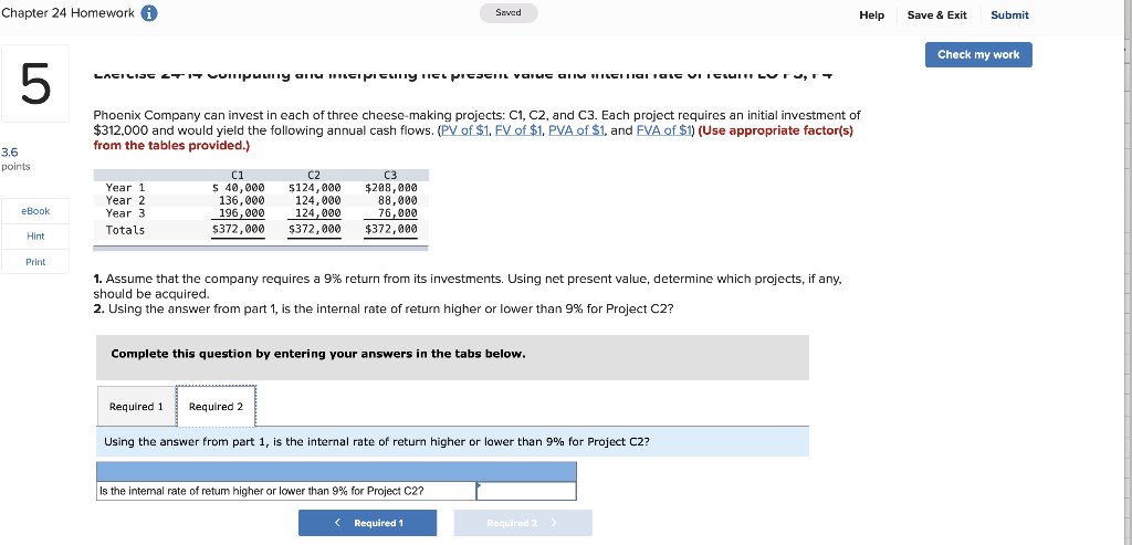 can invest in each of three cheese-making projects: C1, C2, and C3.