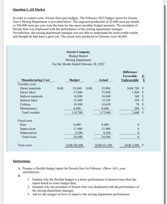 i need the solutions with steps please Question 1: (10 Marks) In