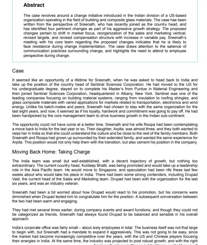 Task: Communicating change can be difficult. Describe the challenges and your recommended