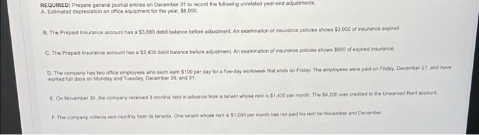 how do i do these journal enteries REQUIRED: Prepare general joumal entries