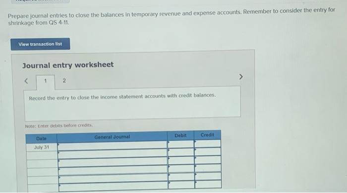 [The following information applies to the questions displayed below.) Nix It Company's