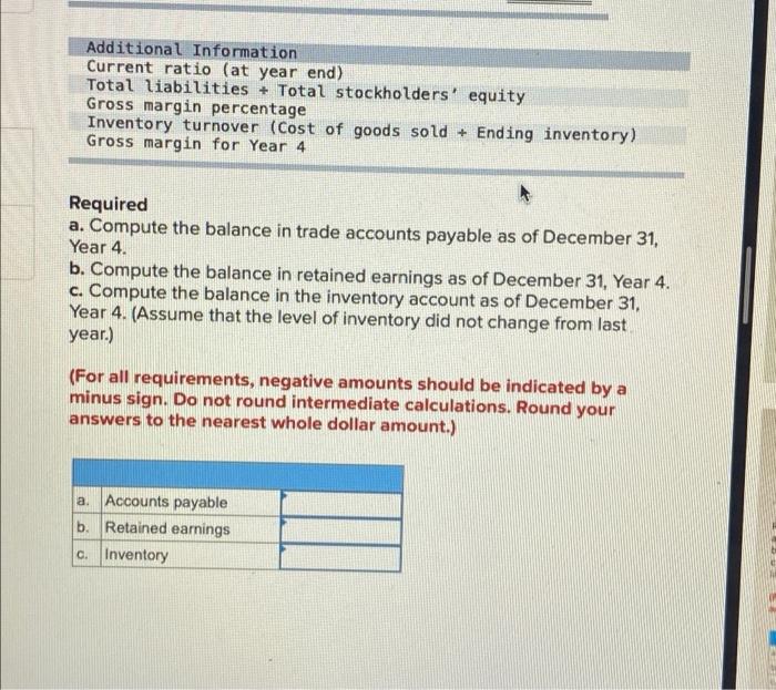 ratios for assessing a company's liquidity 4-3 Calculate ratios for assessing a