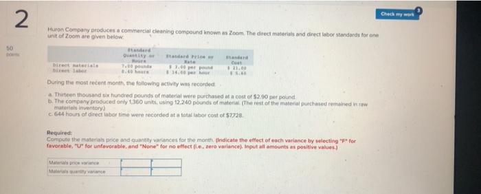 Hase CHEL 12.78 Direct materials 7.10 pounds 8.20 hours Direct labor 31.0