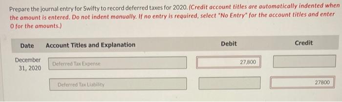 one question. Thank you! At the end of 2019, Swifty Corporation reported