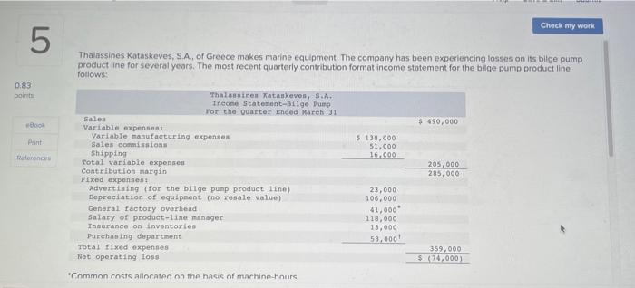 quarter. For financial reporting purposes, the company allocates these costs to the