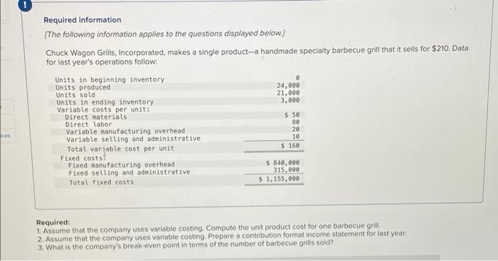 need by tonight please ! Required information [The following information applies to