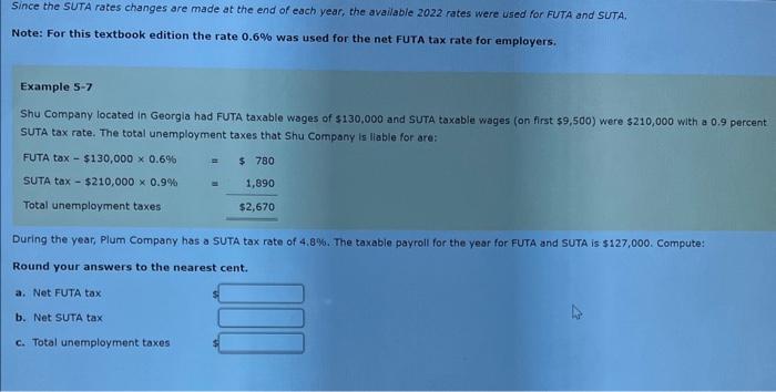  i need part one and two please Since the SUTA rates