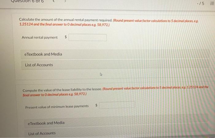 agrees to lease equipment to Buffalo Corporation on January 1, 2020. The
