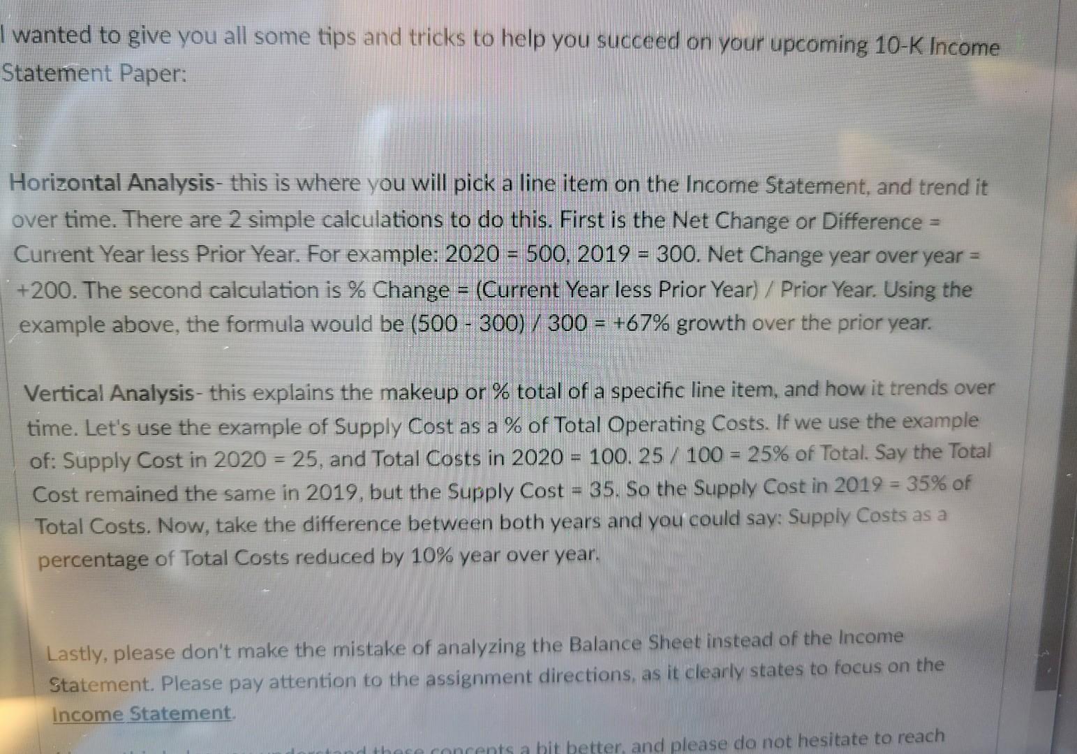 statement? and what does it mean? Net operating revenues Operating costs and