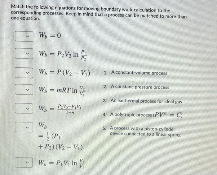  answers on chegg are incorrect for this problem Match the following