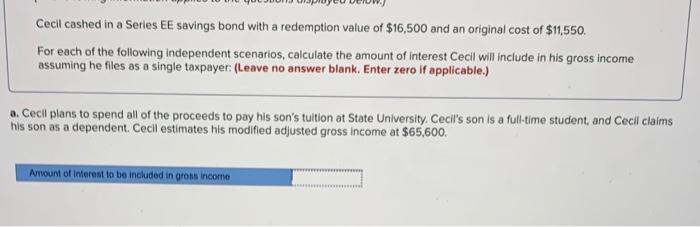 please help me on A and B. TIA! Cecil cashed in a