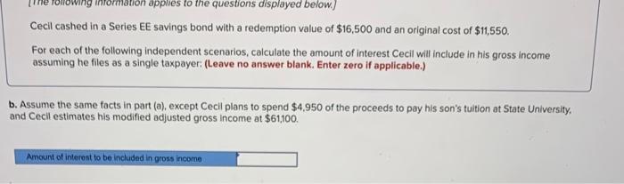 Serles EE savings bond with a redemption value of $16,500 and an