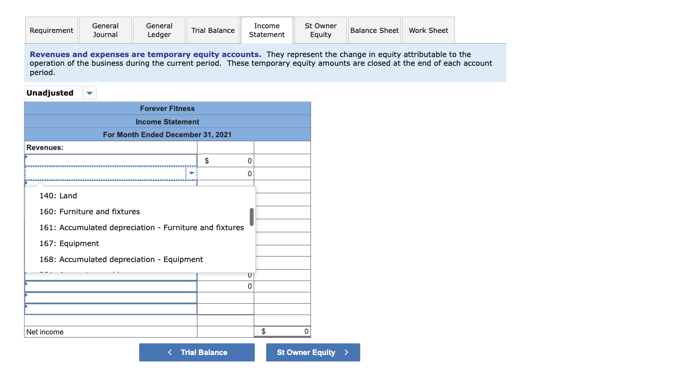 the Forever Fitness Company as of December 31, 2021 is found on