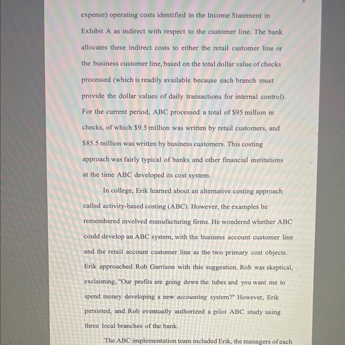 The ABC Bank The ABC Bank began operations in the mid-1980s. The