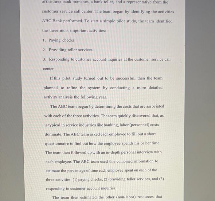 bank quickly grew by providing checking account services to many small businesses.