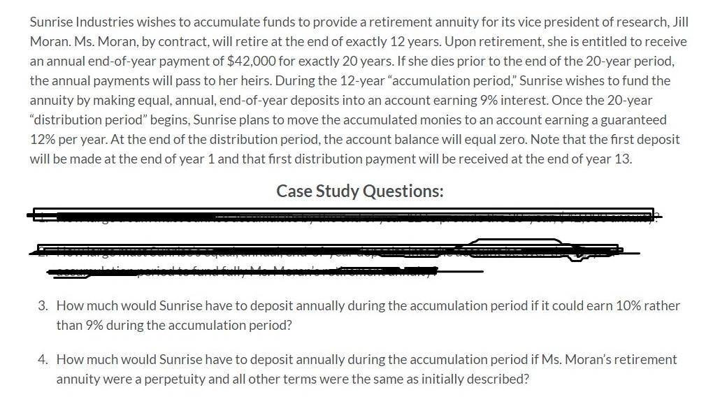 Use Microsoft excel, show all work, and ONLY ANSWER 3 & 4