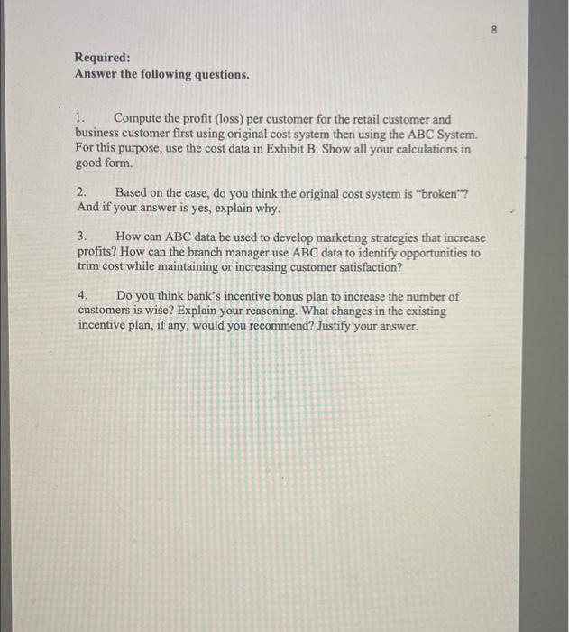 in business customer accounts began to decline. In response, ABC 's senior