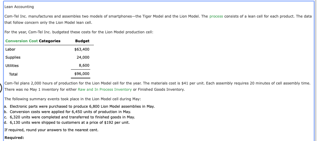 Blank options for NUMBER 3 include accounts payable, conversion costs, cost