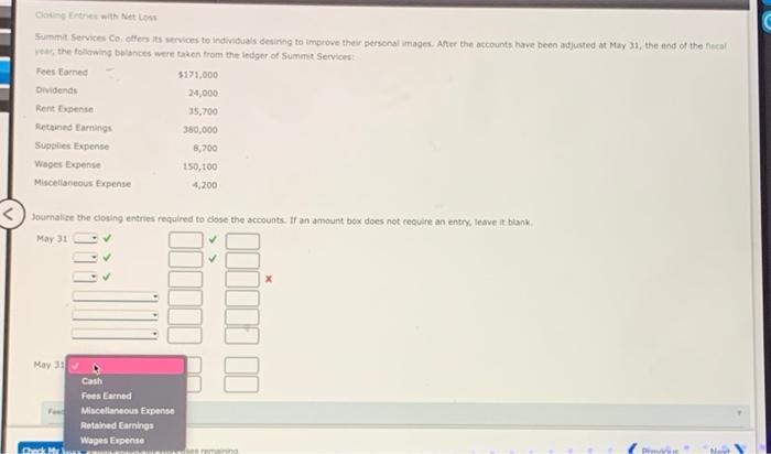 to done the accounts, an amount box does not require an entry,