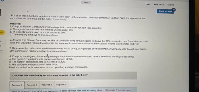 manufacturer of telecommunication equipment. The company has no salesforce of its own