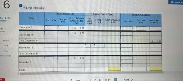 (Algo) (11-14) TThe following information applies to the quiestions displayed below] Trey