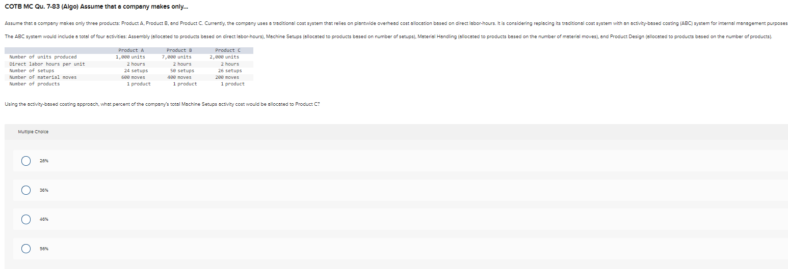 please answer. I will give a good feedback COTB MC Qu. 7.83