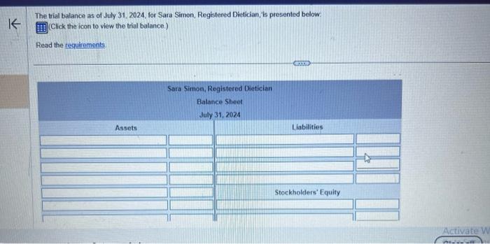 Can you please help with preparing the balance sheet #3. on the
