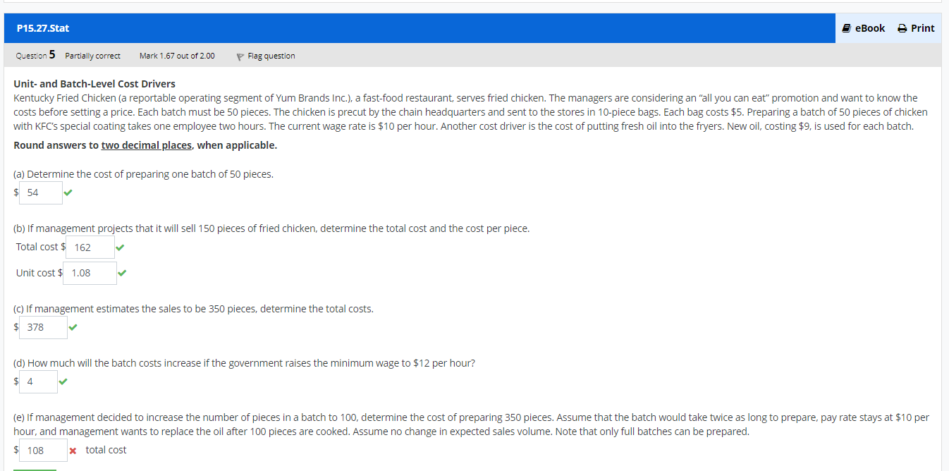 PLEASE help with letter "E" only Please answer letter "E" only...Please help