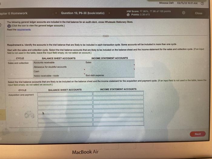 maimeneth More info Pequirements. The folowing general kedger accounts are incladed in