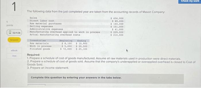  Need help with requirement 1,2, and 3 for problem #1. I