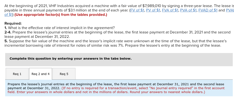 Please, fill out these two tables below. At the beginning of 2021,