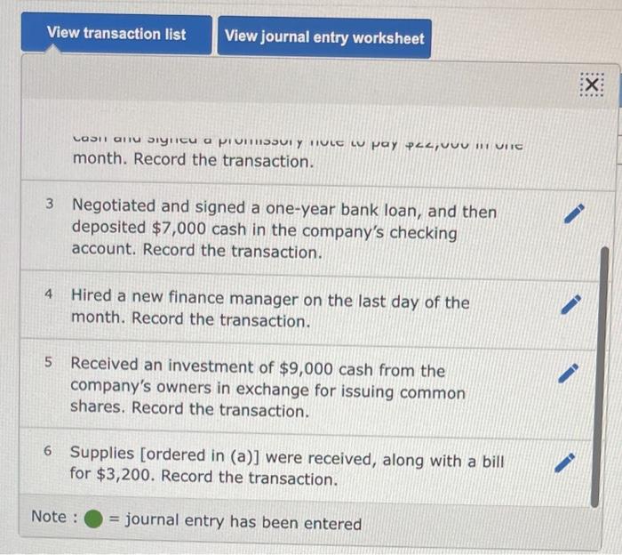 occurred during September. a. Placed an order for office supplies costing $3,200.