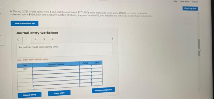 $63,000 Accant Accounts receivable Allowance for doubtful accounts Sales (all credit) Sales