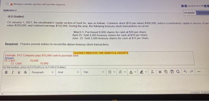 please answer quickly A Moving to another question will save this response