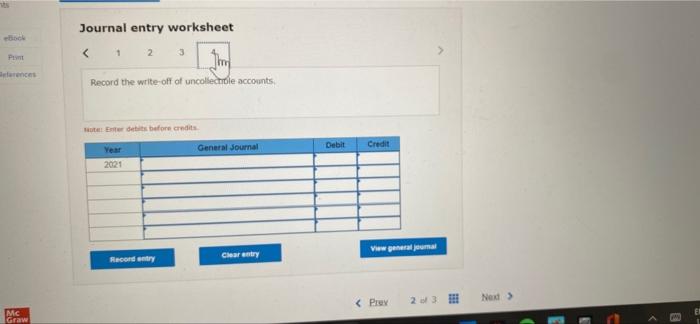 receivables Calt 11,000 437,000 Record the estimate for uncollectible accounts er det