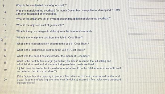 balance for work in process? 4 What is the ending balance for
