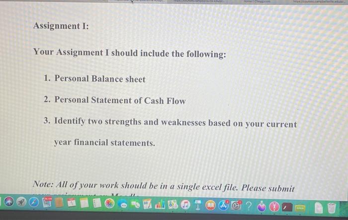 please help me with this personal balance sheet and statement of cash
