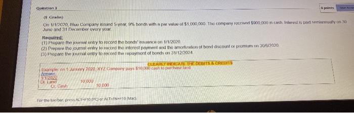 please answer me fast pleaseeee Question pots (8 Craiter) On 1/1/2020. Blue