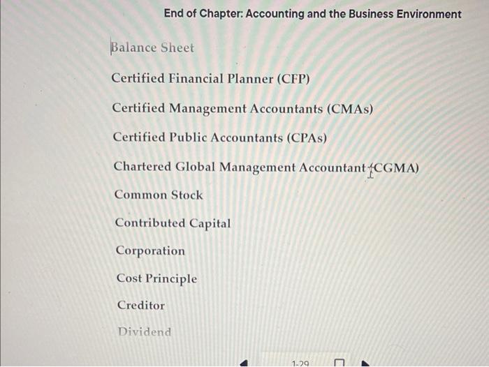 to campus. d. Locates apartments for clients and receives cash of $1,900.